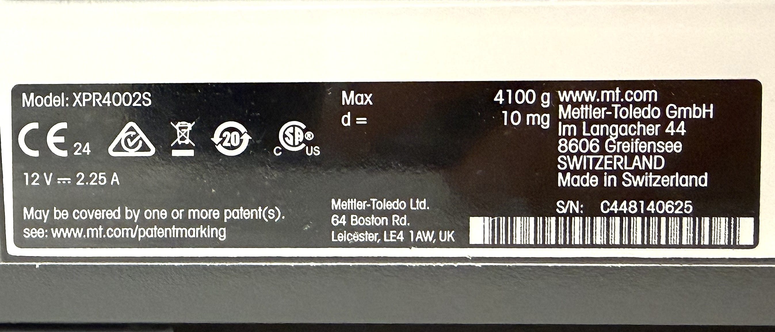 Mettler Toledo XPR4002S Precision Balance image 3